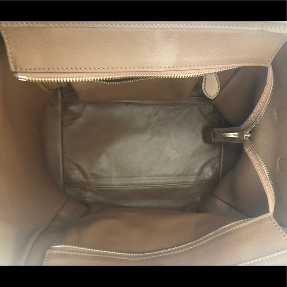 Celine Nano Lugagge Tote in Brown and Orange - Picture 3 of 8